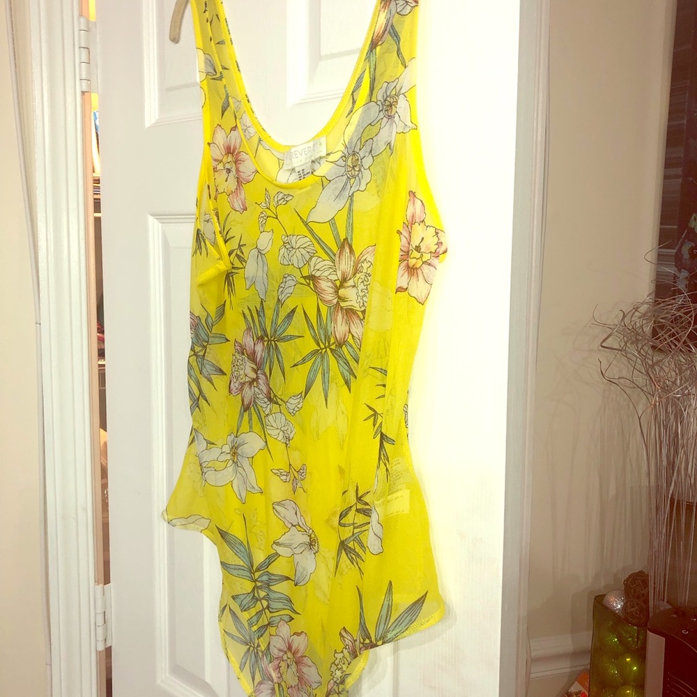 F21 Plus size floral bodysuit 🌺